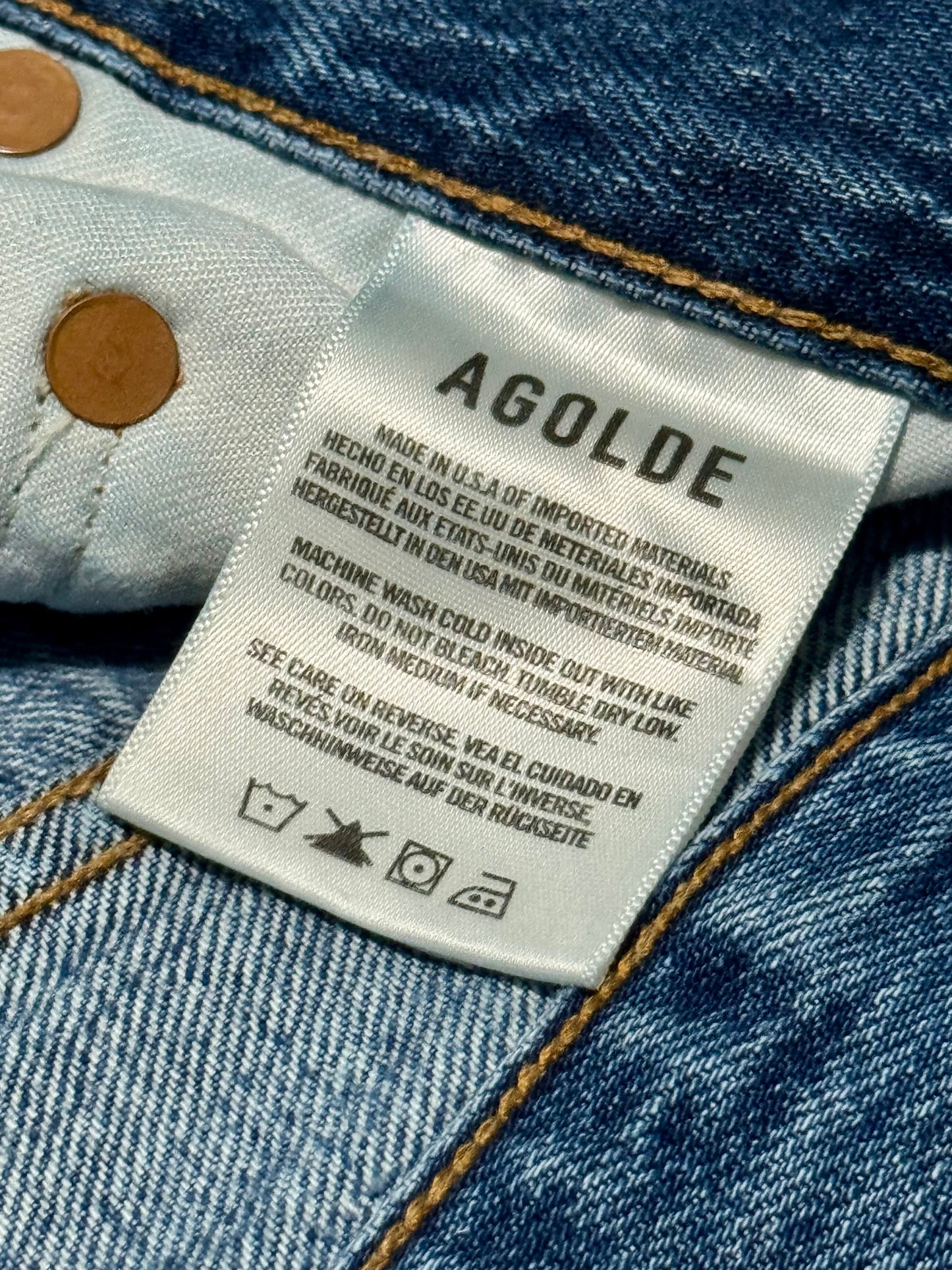 AGOLDE Jamie High-Waist Ankle Jeans - sz 28