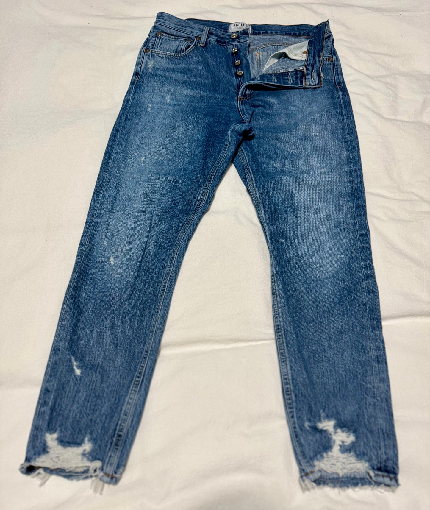 AGOLDE Jamie High-Waist Ankle Jeans - sz 28