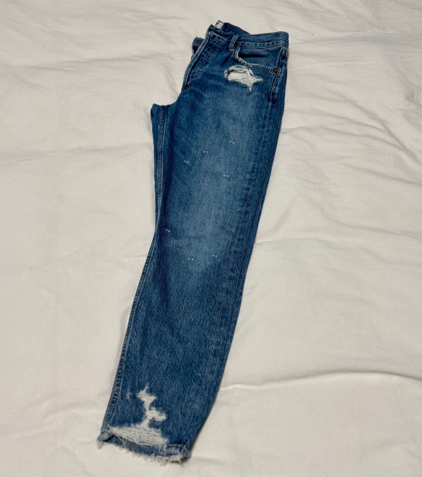 AGOLDE Jamie High-Waist Ankle Jeans - sz 28