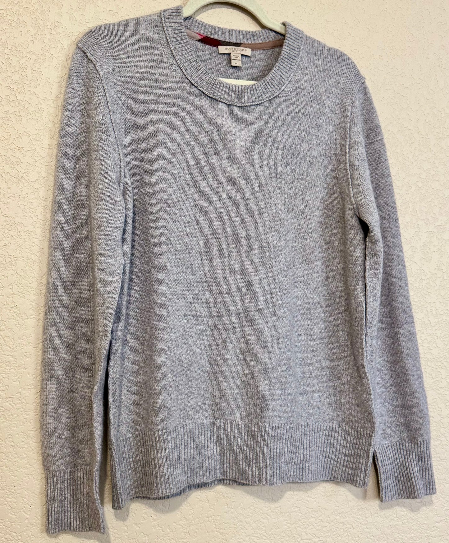 Burberry Brit 100% Cashmere Crew Neck Sweater - sz M