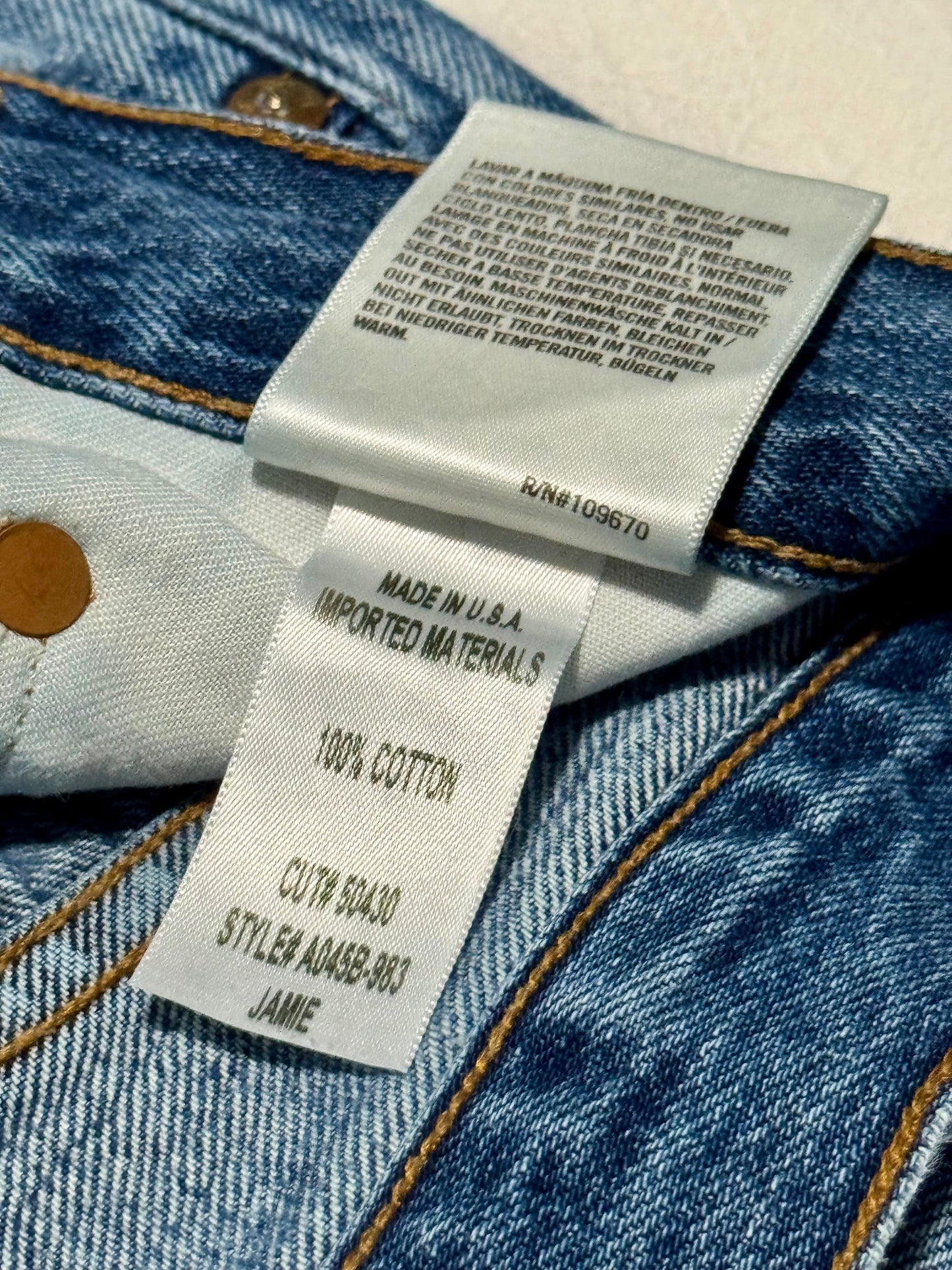 AGOLDE Jamie High-Waist Ankle Jeans - sz 28