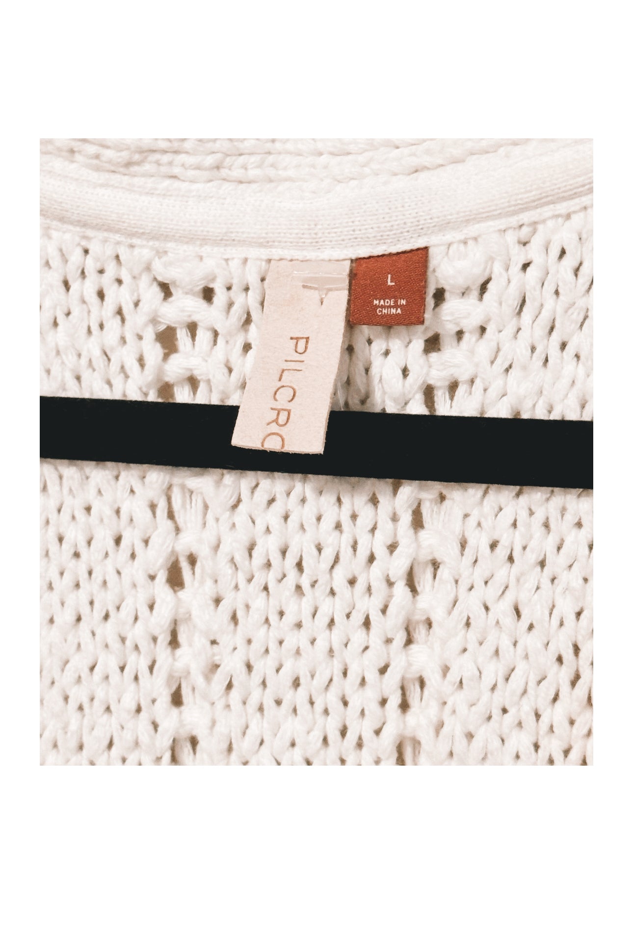 Anthropologie Pilcro Cable Knit Sweater Tank - sz LG