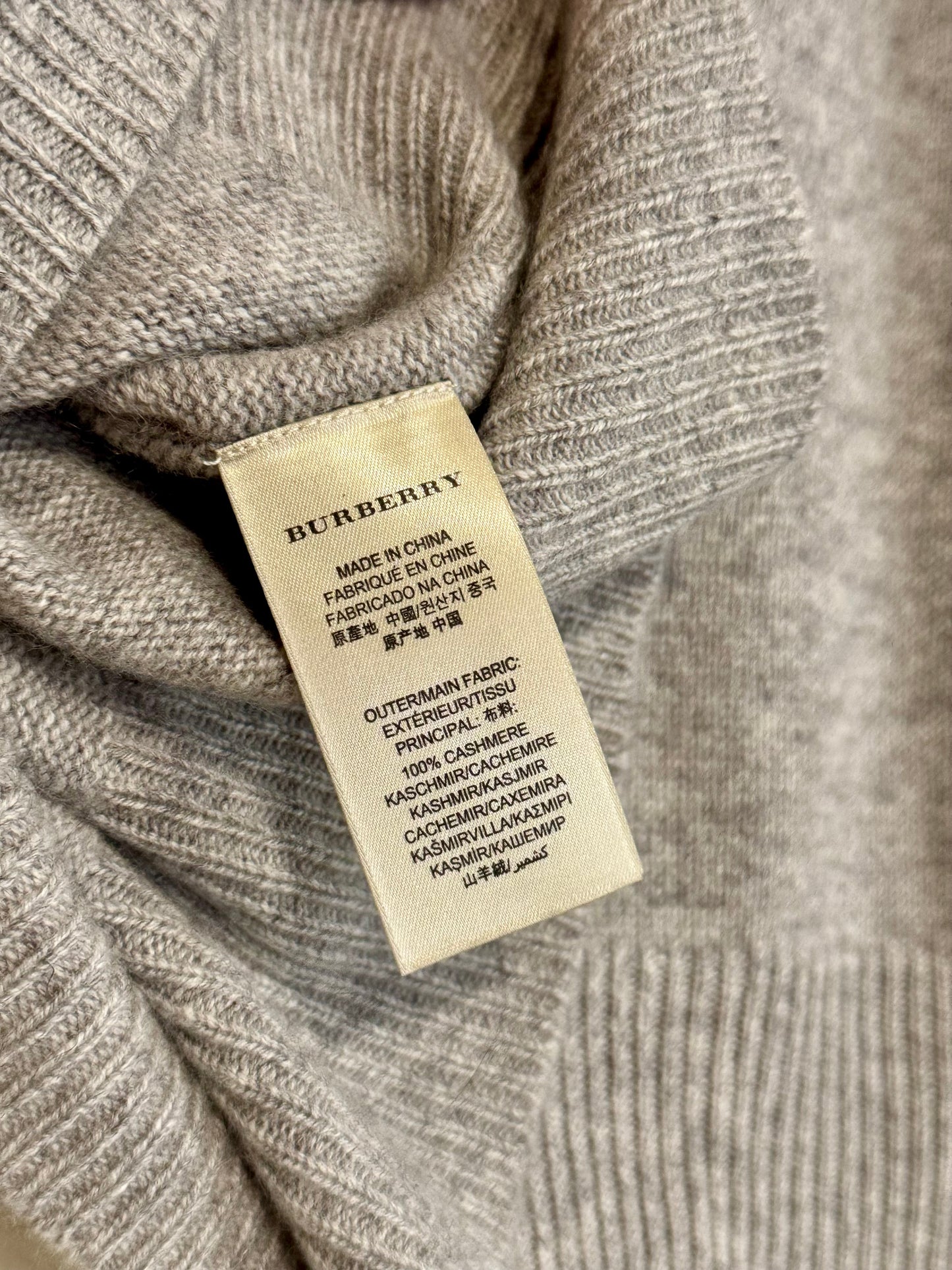 Burberry Brit 100% Cashmere Crew Neck Sweater - sz M