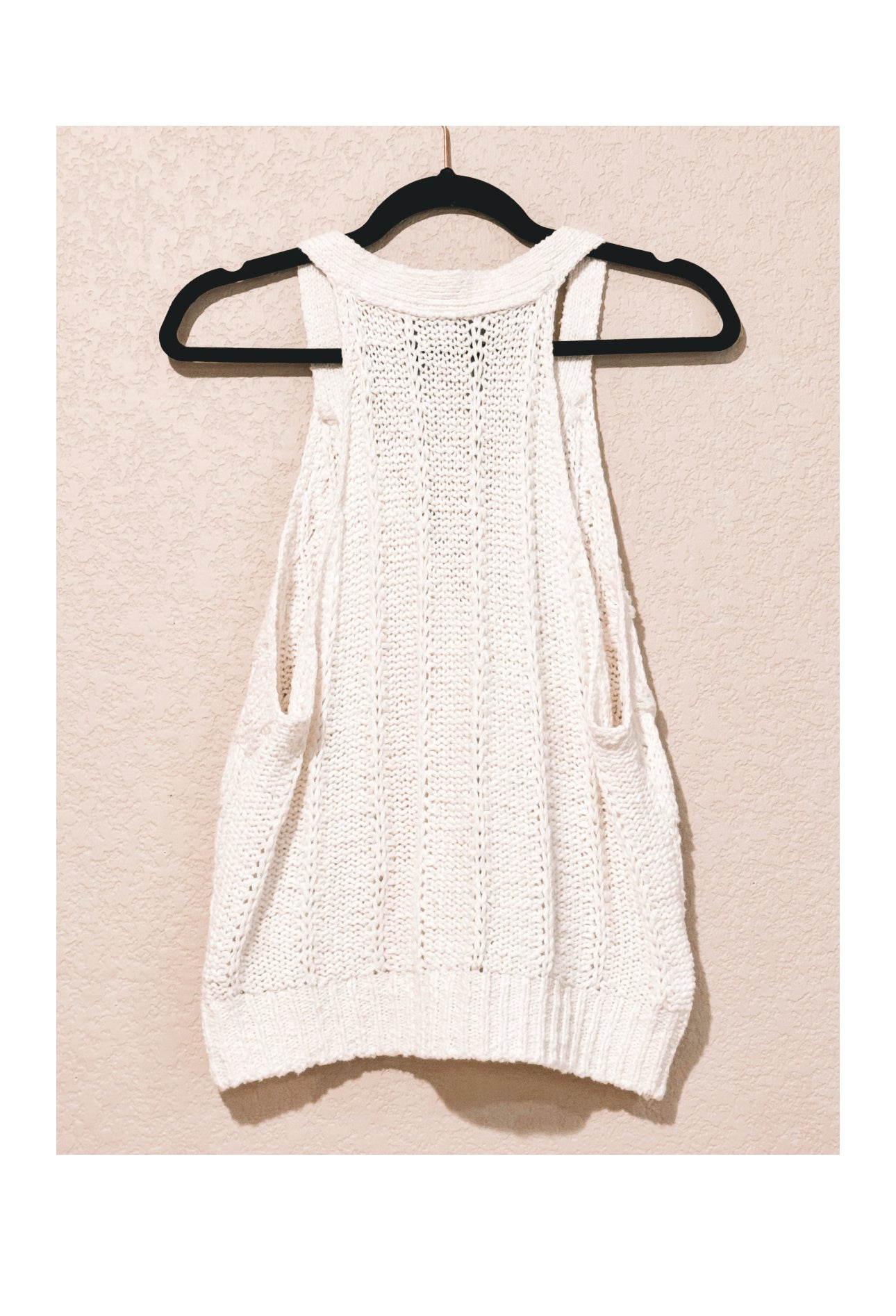 Anthropologie Pilcro Cable Knit Sweater Tank - sz LG