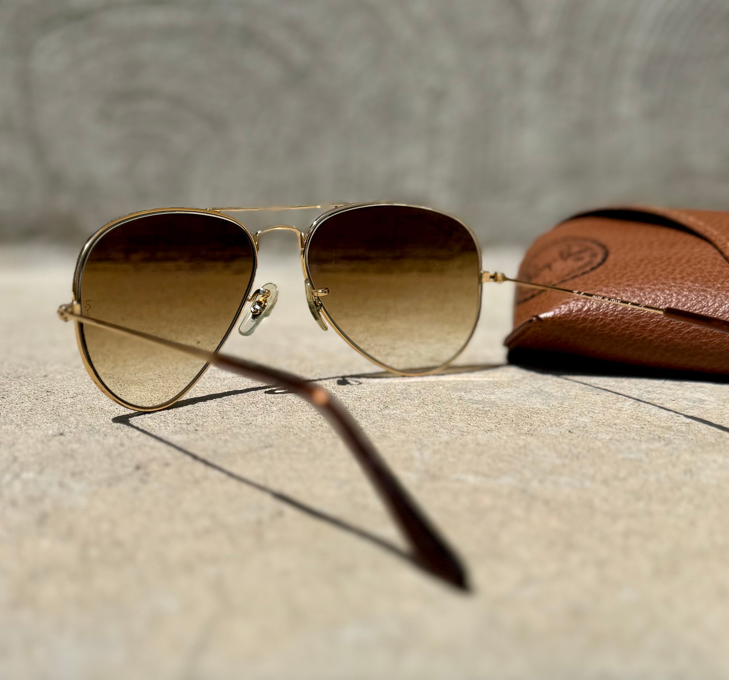 Vintage Ray-Ban Aviators - Gold/Brown