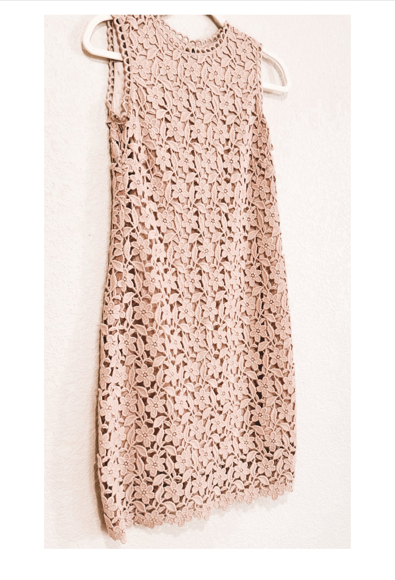 Dolce & Gabbana Lace Overlay Sheath Dress - Vintage