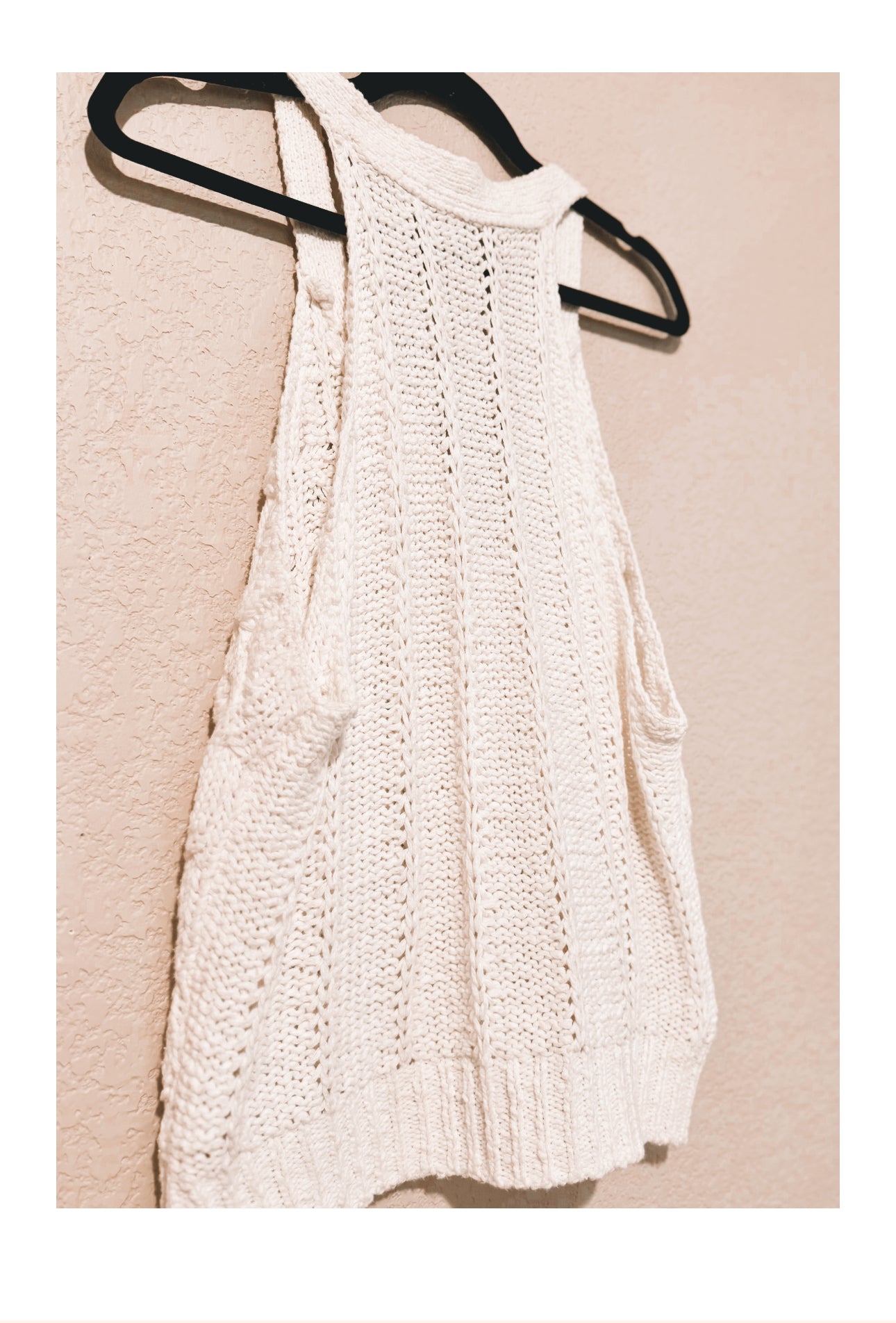 Anthropologie Pilcro Cable Knit Sweater Tank - sz LG
