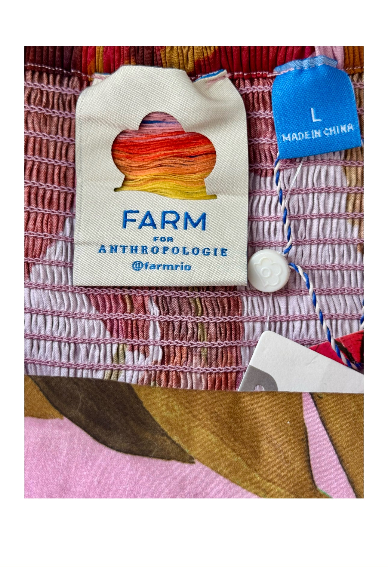 Farm Rio Puff-Sleeve Square-Neck Slim
Mini Dress (NWT)