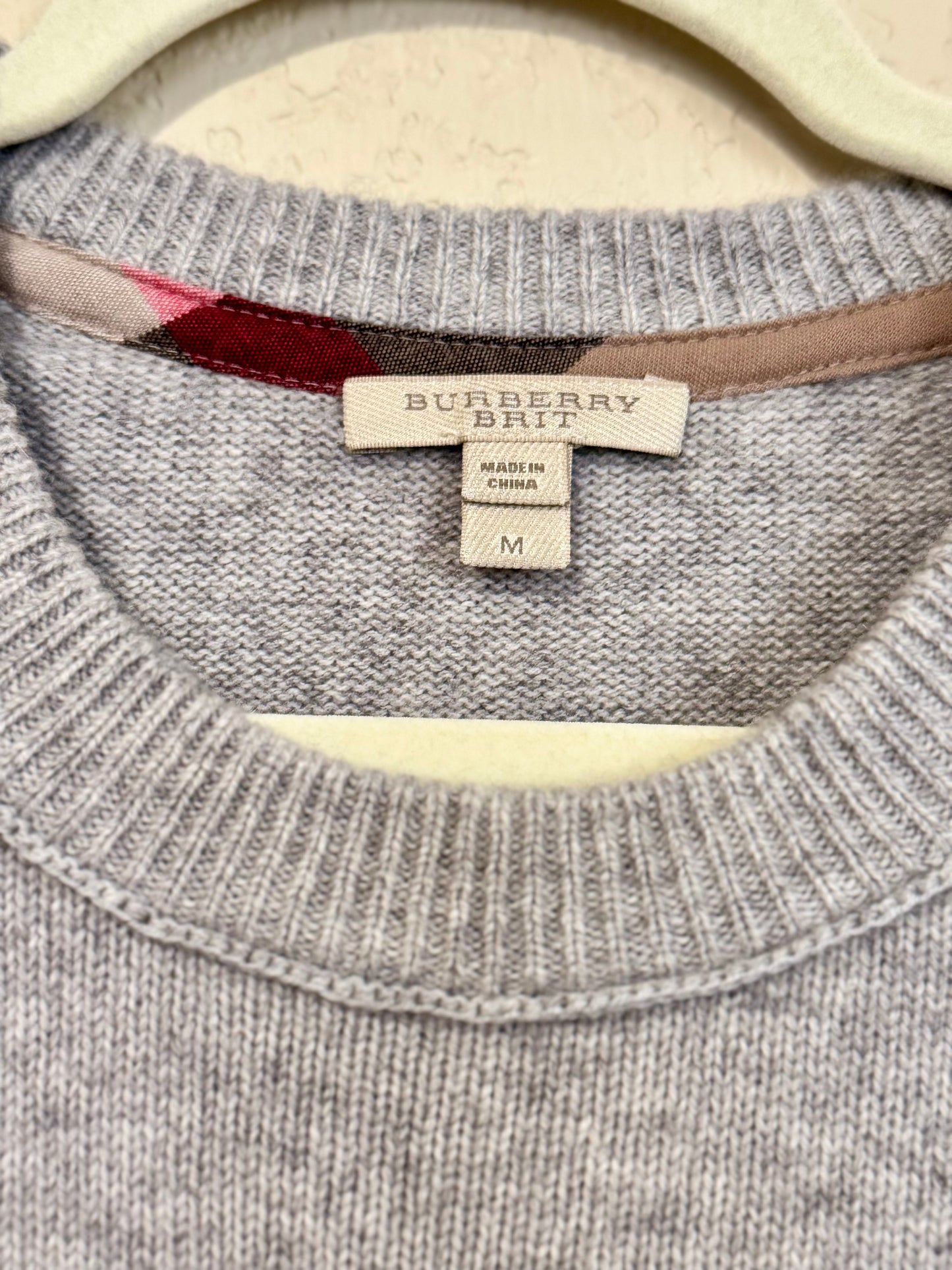 Burberry Brit 100% Cashmere Crew Neck Sweater - sz M