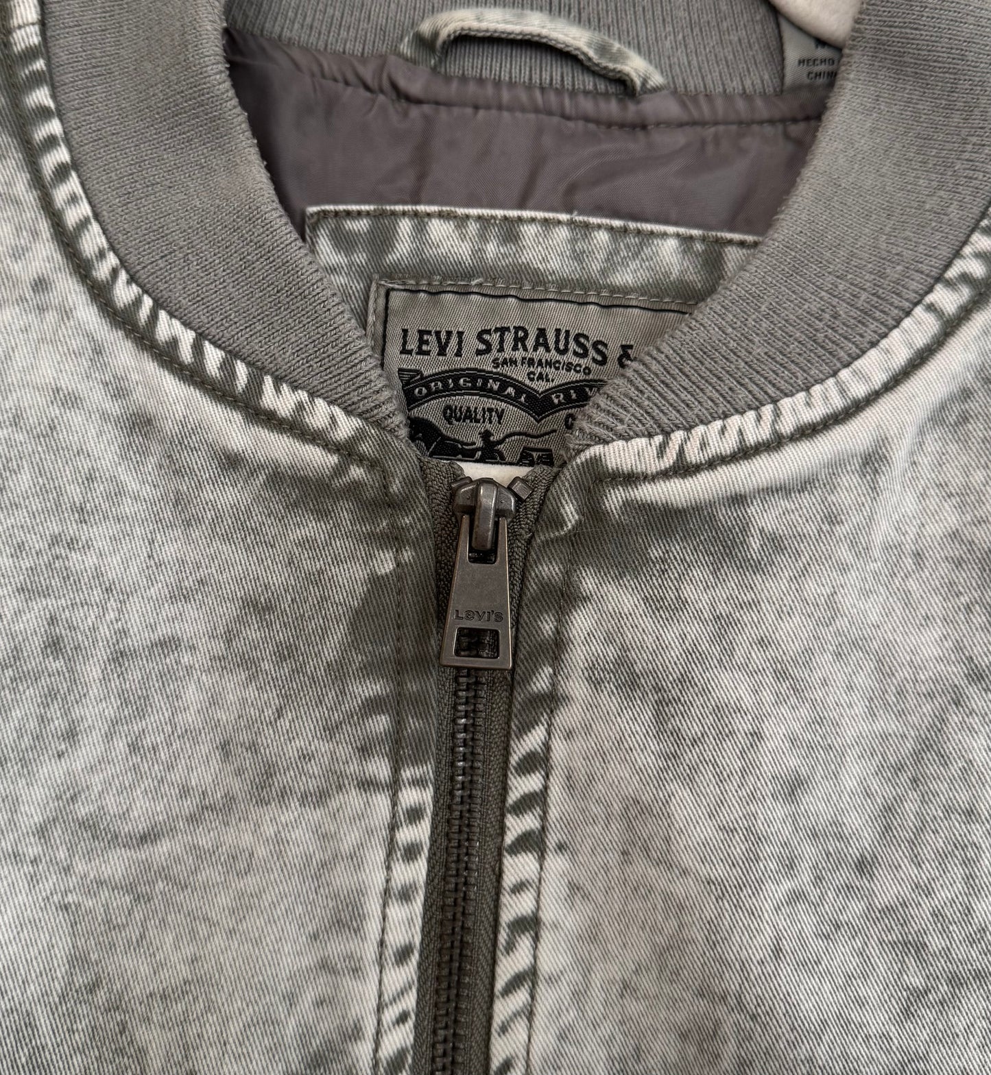 Vintage Levi’s Acid Wash Bomber Jacket - sz M
