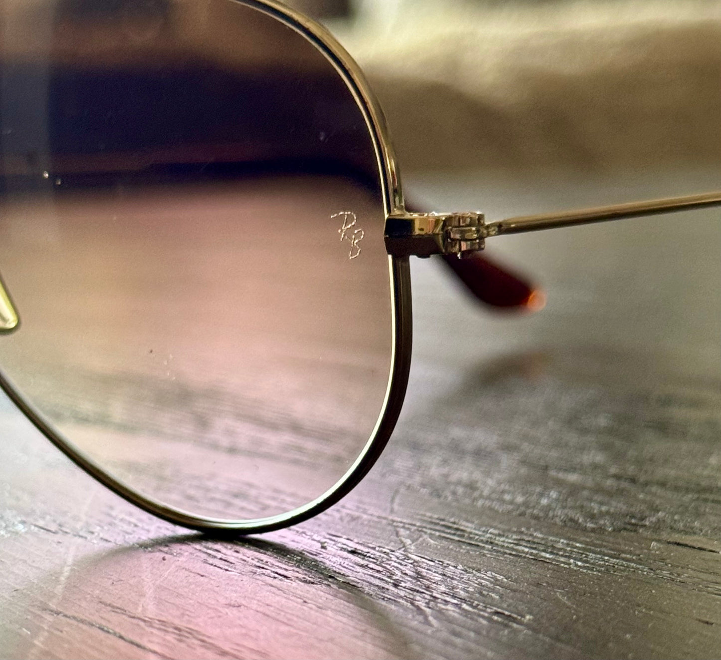 Vintage Ray-Ban Aviators - Gold/Brown