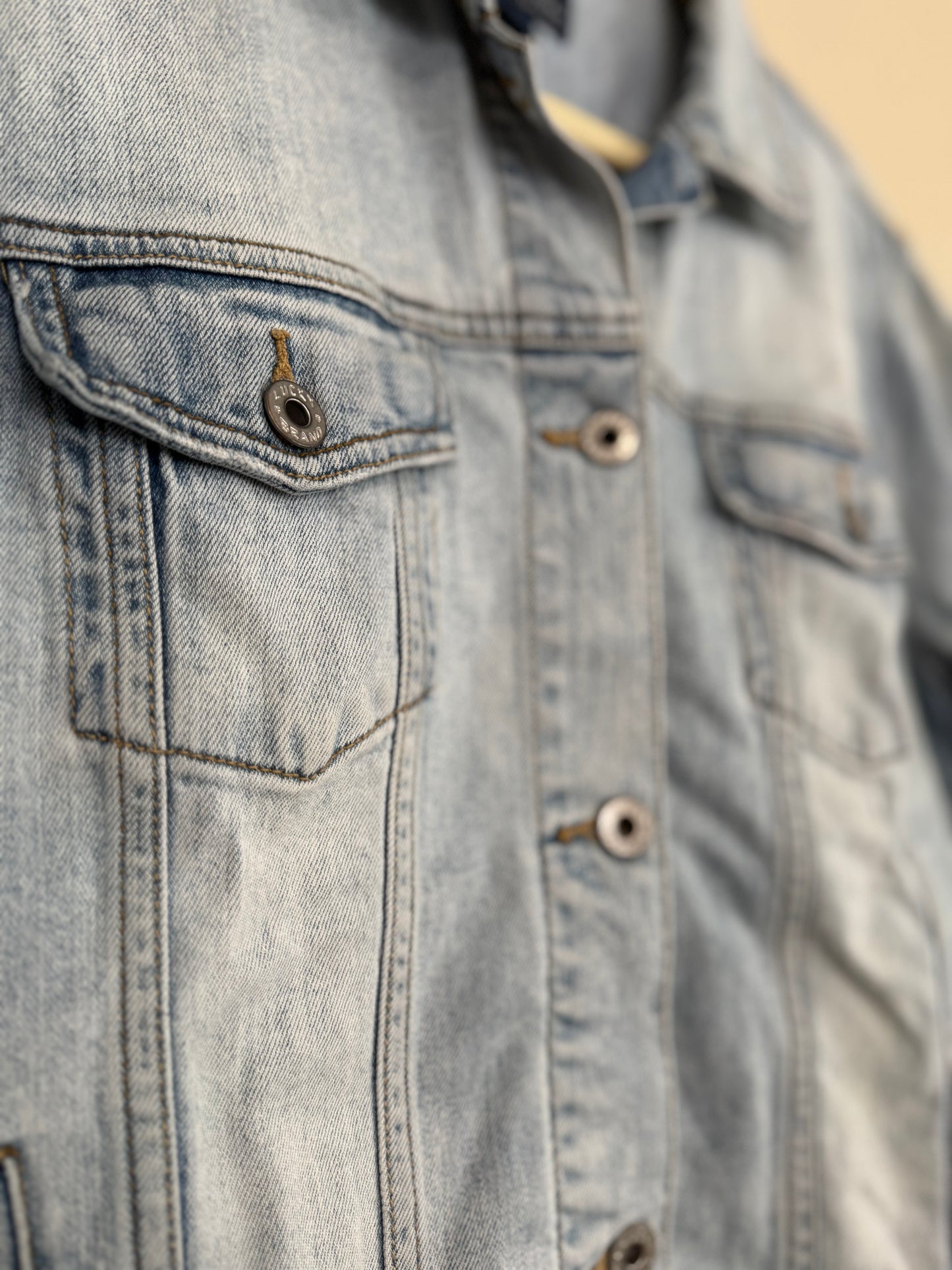 Vintage Lucky Brand Denim Jacket - sz L